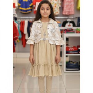 Casual frock with jacket & legging