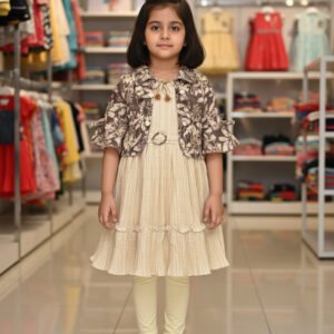 Casual frock with jacket & legging